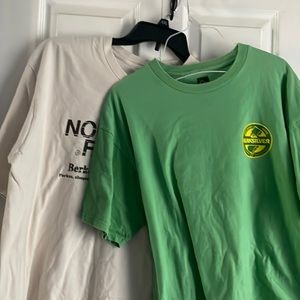 Quicksilver and north face shirts